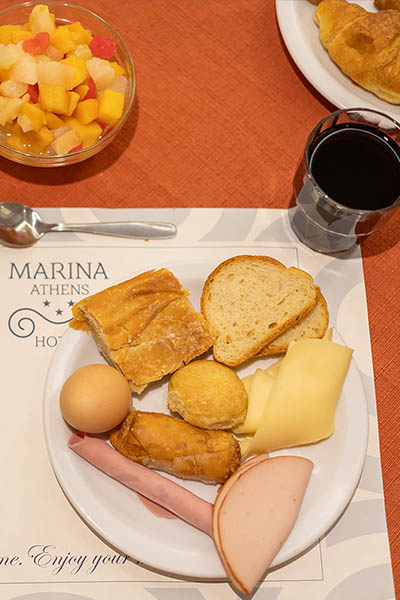 Breakfast at Marina Hotel Athens Center