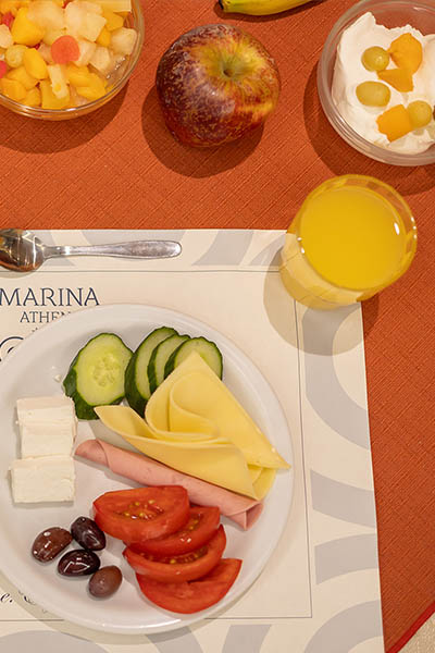 Breakfast at Marina Hotel Athens Center